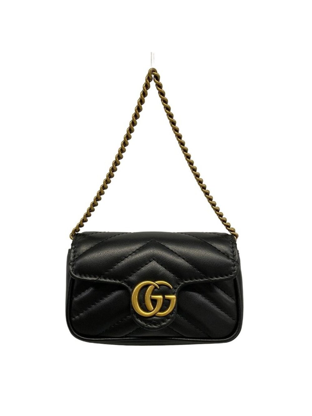 Gucci Handbag GG Marmont Black Leather - Picture 1 of 15